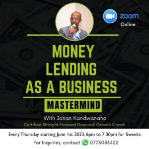 Running a Money Lending Business, you must be mentored right...sign-up here....